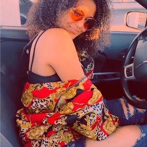 Women's size small vintage "Versace" pattern jacket